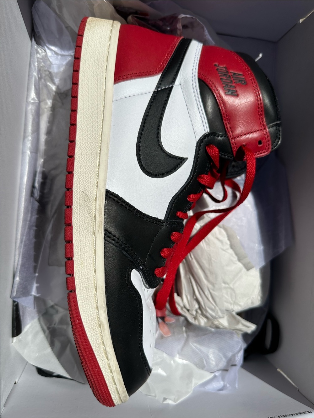 Jordan Men's Sneakers - Red Black White